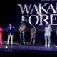 (L-R) Angela Bassett, Tenoch Huerta, Winston Duke, Letitia Wright, Ryan Coogler, and Kevin Feige, President of Marvel Studios and Chief Creative Officer of Marvel, speak onstage during D23 Expo 2022 at Anaheim Convention Center in Anaheim, California on September 10, 2022. (Photo by Jesse Grant/Getty Images for Disney)